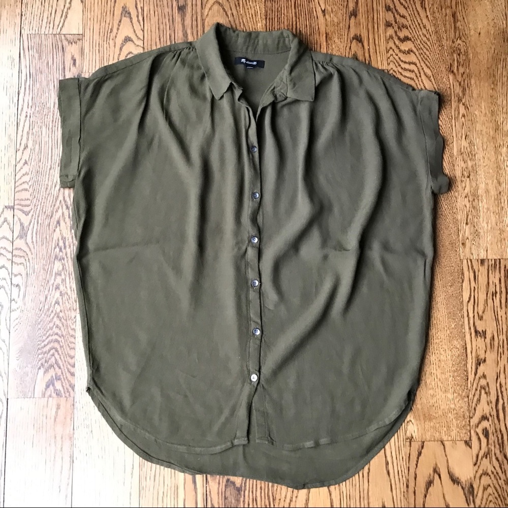 Madewell Olive Green Top XXS